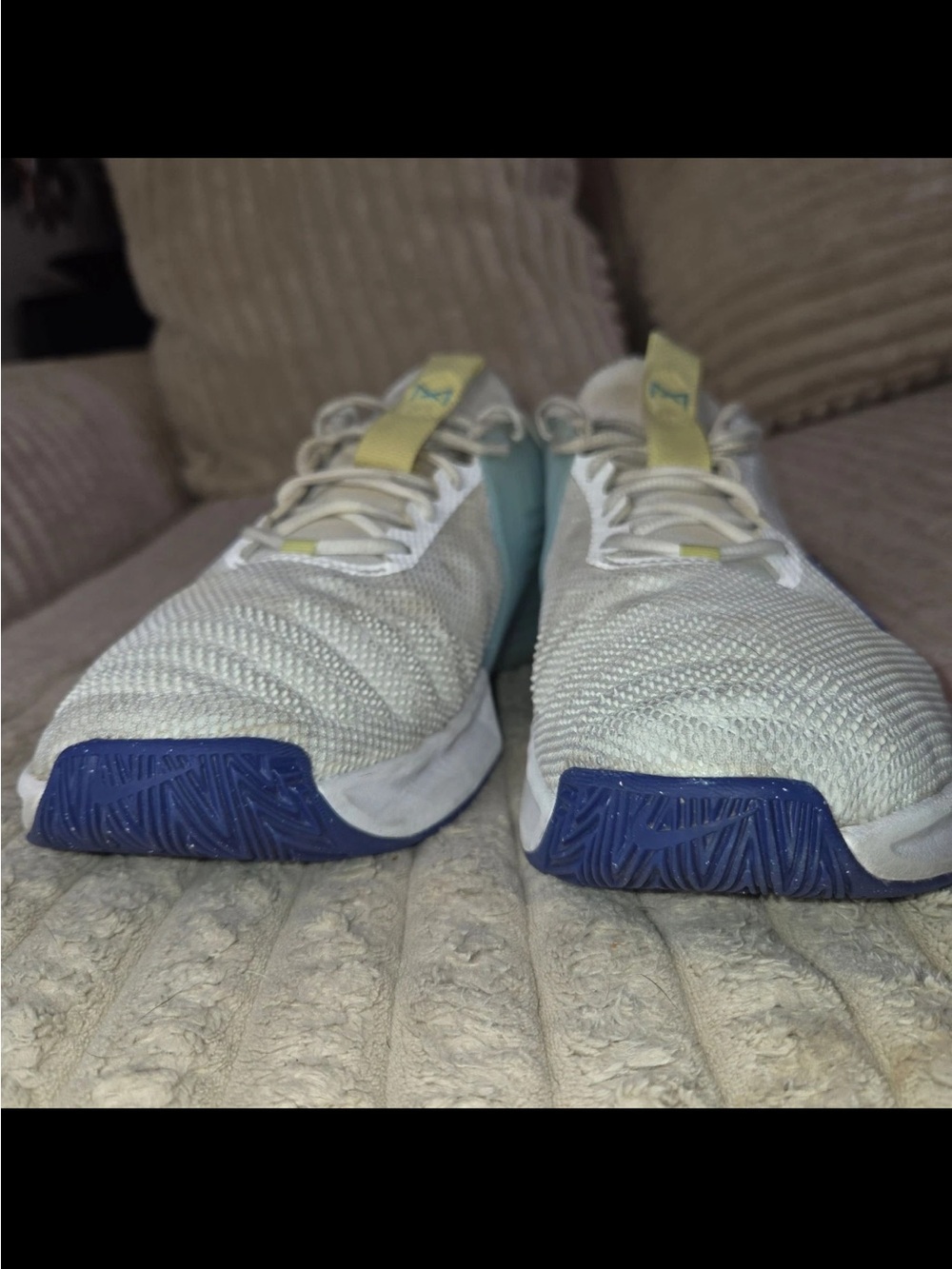 Nike Women's Training Shoes in Beige with Pink & Blue Accents - Picture 8 of 8